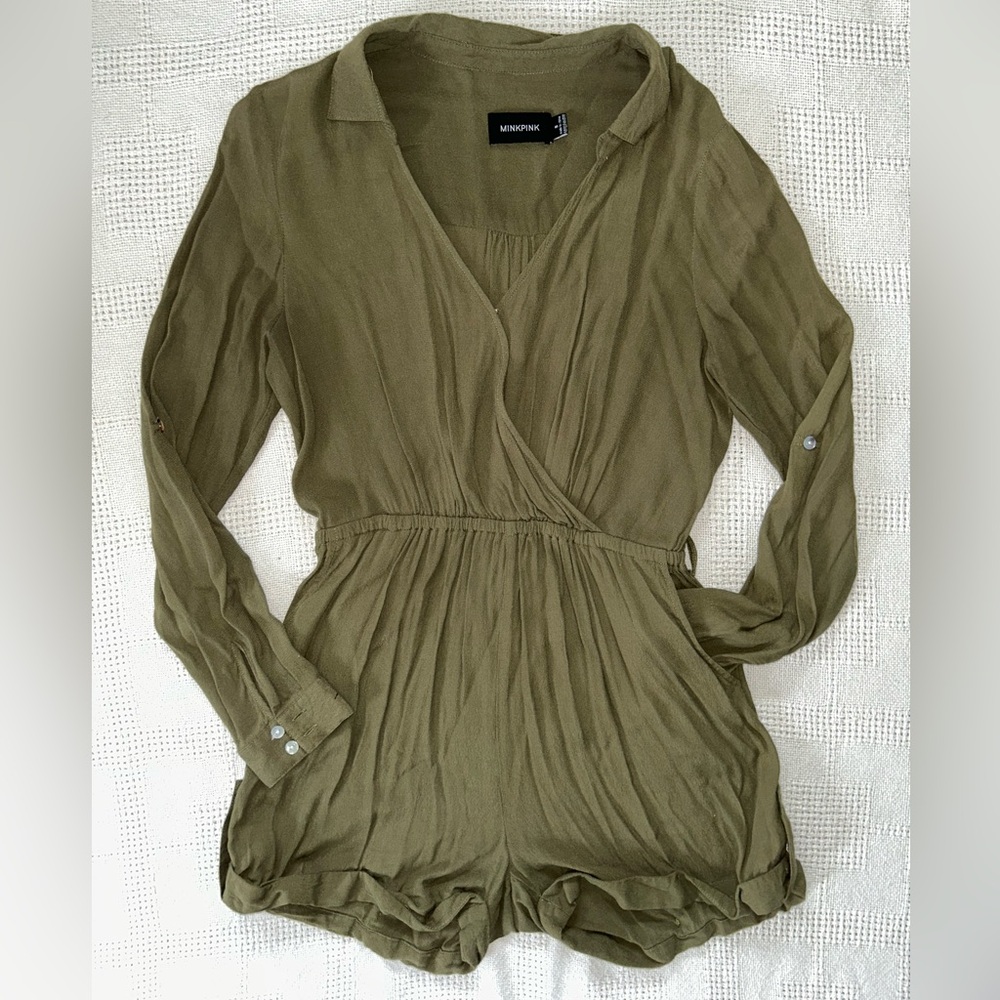 MINKPINK Olive Wrap Blouse